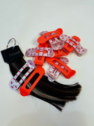 cute cherry red hair clips by Trouvé