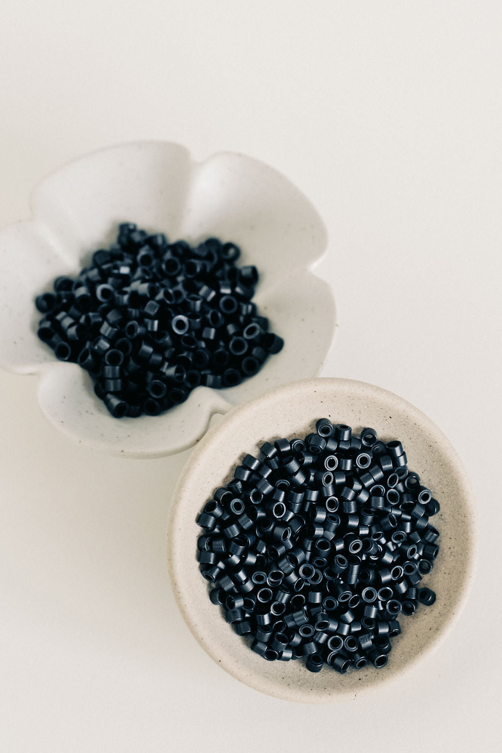 Black Hair Extension Beads Trouvé Custom Hair Extensions