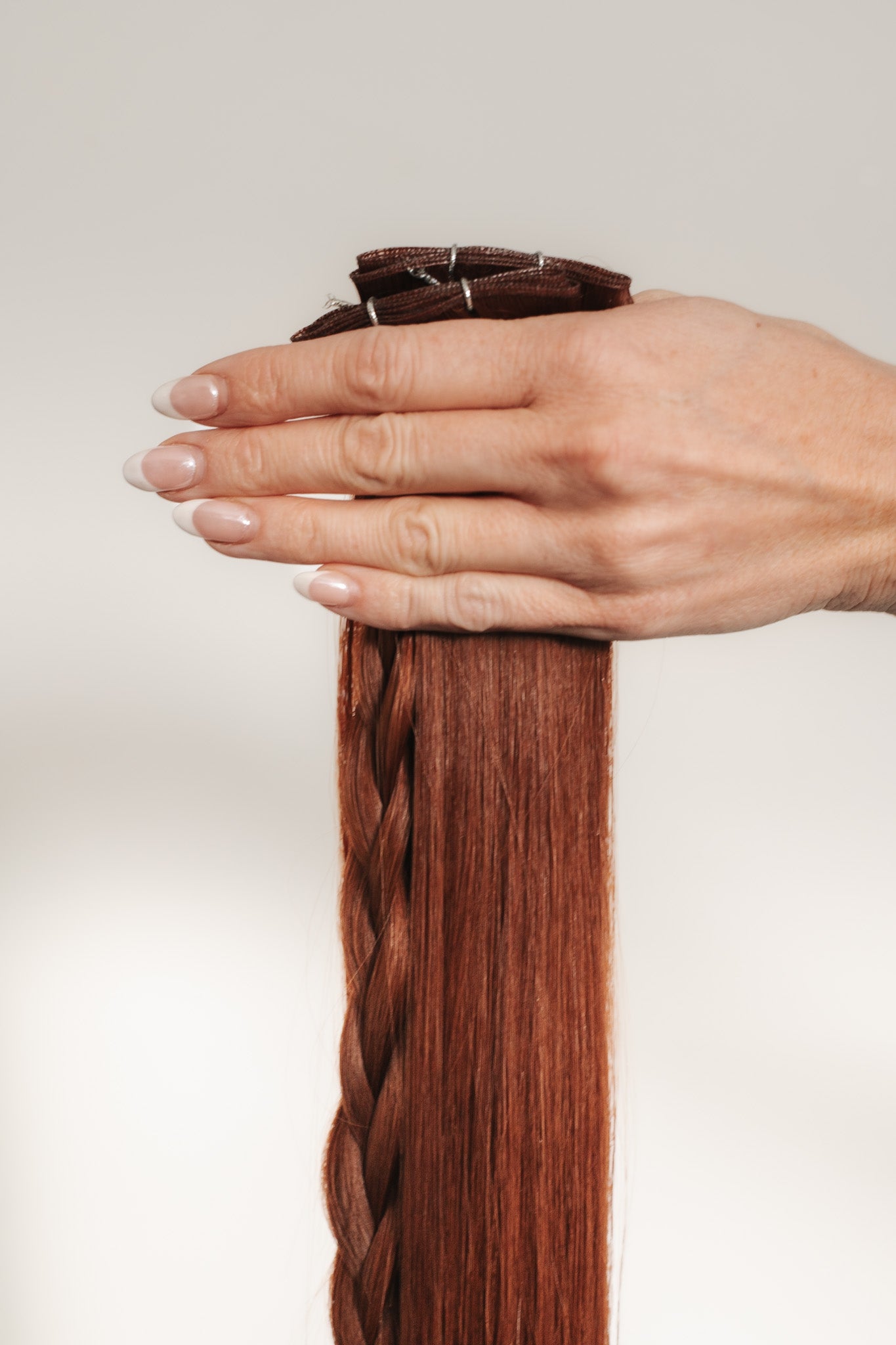 Scottie 4 red hair extensions with Trouvé Hair Extensions in Windsor CO