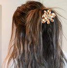 flower checkered hair clips for extensions