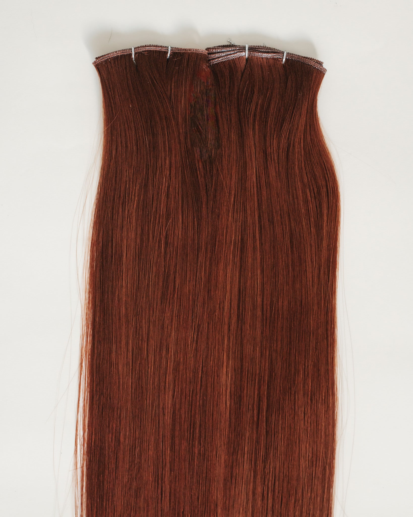 red scottie hair extensions vibrant 100% Remy human hair
